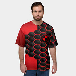 Футболка оверсайз мужская BMW abstract auto, цвет: 3D-принт — фото 2