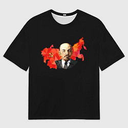 Футболка оверсайз мужская Дедушка Ленин, цвет: 3D-принт
