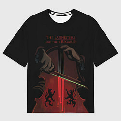 Футболка оверсайз мужская The Lannister send their Regards game of thrones, цвет: 3D-принт