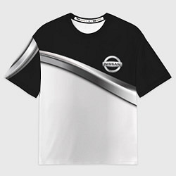 Мужская футболка оверсайз Nissan logo auto