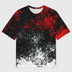 Футболка оверсайз мужская Краски брызги, цвет: 3D-принт