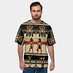 Футболка оверсайз мужская Египет этника, цвет: 3D-принт — фото 2