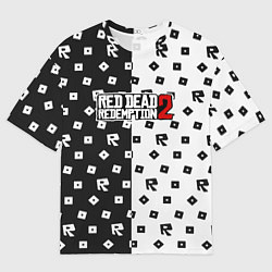 Футболка оверсайз мужская Red Dead Redemption 2 pattern, цвет: 3D-принт