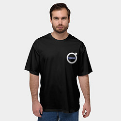 Футболка оверсайз мужская Volvo logo auto, цвет: 3D-принт — фото 2