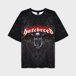 Мужская футболка оверсайз Hatebreed hardcore