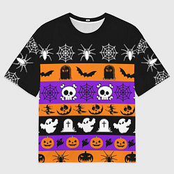 Футболка оверсайз мужская Монстры на хэллоуин, цвет: 3D-принт