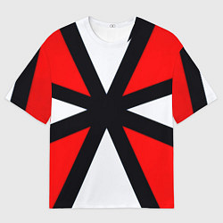 Футболка оверсайз мужская Полосы амбрелла, цвет: 3D-принт