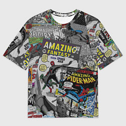 Футболка оверсайз мужская Spider-man comics, цвет: 3D-принт