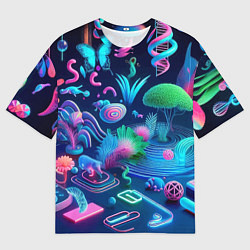 Футболка оверсайз мужская Фантастическая абстрактная композиция - сюрреализм, цвет: 3D-принт