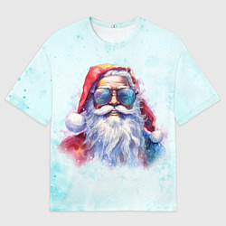 Футболка оверсайз мужская A cheerful Santa Claus, цвет: 3D-принт