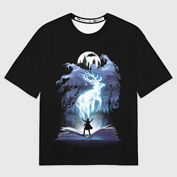 Футболка оверсайз мужская Harry Potter patronus and dementors, цвет: 3D-принт