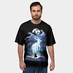 Футболка оверсайз мужская Harry Potter patronus and dementors, цвет: 3D-принт — фото 2