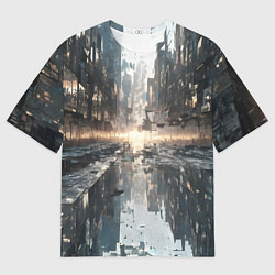 Футболка оверсайз мужская Сюрреализм абстракция, цвет: 3D-принт