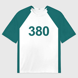 Мужская футболка оверсайз Игра в кальмара 380