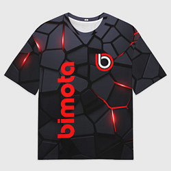 Футболка оверсайз мужская Bimoto - плиты с эффектом свечения, цвет: 3D-принт
