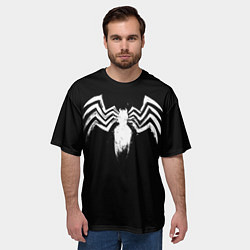 Футболка оверсайз мужская Venom - logo, цвет: 3D-принт — фото 2