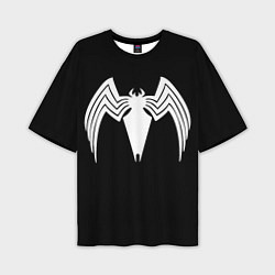 Мужская футболка оверсайз Venom - spider logo