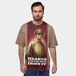 Футболка оверсайз мужская Hearts of Iron IV, цвет: 3D-принт — фото 2