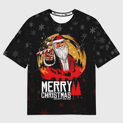 Футболка оверсайз мужская Новый год read dead redemption, цвет: 3D-принт