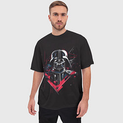 Футболка оверсайз мужская Darth Vader on black, цвет: 3D-принт — фото 2