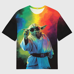 Футболка оверсайз мужская Крутой Йода - Звездные войны, цвет: 3D-принт