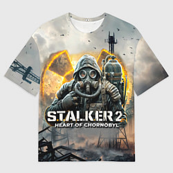 Футболка оверсайз мужская S t a l k e r Heart of Chornobyl, цвет: 3D-принт