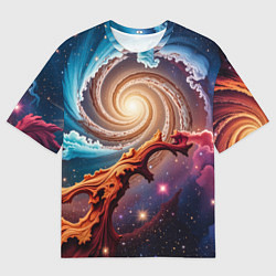 Футболка оверсайз мужская Энергия космоса, цвет: 3D-принт