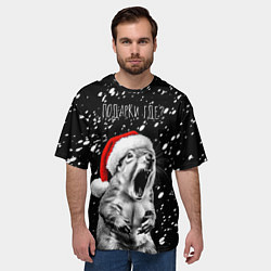 Футболка оверсайз мужская Белка в гневе - где подарки, цвет: 3D-принт — фото 2