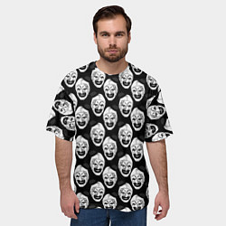 Футболка оверсайз мужская Funny terrifier clown Art, цвет: 3D-принт — фото 2