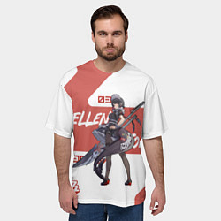 Футболка оверсайз мужская Эллен Джо - ZZZ, цвет: 3D-принт — фото 2