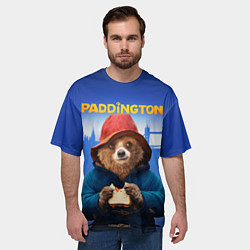 Футболка оверсайз мужская Приключения Паддингтона, цвет: 3D-принт — фото 2