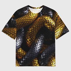 Футболка оверсайз мужская Звенья одной цепи, цвет: 3D-принт