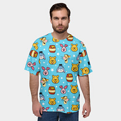 Футболка оверсайз мужская Винни Пух, цвет: 3D-принт — фото 2