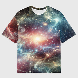 Футболка оверсайз мужская Космическая туманность, цвет: 3D-принт