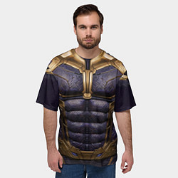 Футболка оверсайз мужская Костюм Таноса из мстителей, цвет: 3D-принт — фото 2