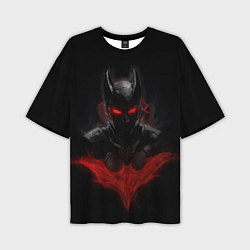 Футболка оверсайз мужская Neon Batman in the dark, цвет: 3D-принт