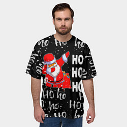 Футболка оверсайз мужская Новогодний деб, цвет: 3D-принт — фото 2