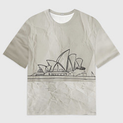 Футболка оверсайз мужская Сидней, цвет: 3D-принт