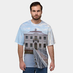 Футболка оверсайз мужская Дворец Марли в Петергофе, цвет: 3D-принт — фото 2