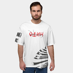 Футболка оверсайз мужская Один в поле не воин, цвет: 3D-принт — фото 2