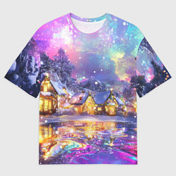 Футболка оверсайз мужская Настроение рождества, цвет: 3D-принт