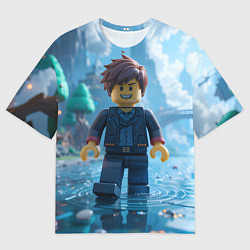 Футболка оверсайз мужская Роблокс человек дождя, цвет: 3D-принт