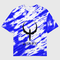 Футболка оверсайз мужская Quake огненные краски, цвет: 3D-принт