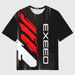 Футболка оверсайз мужская Exeed - red uniform, цвет: 3D-принт