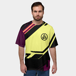 Футболка оверсайз мужская Linkin park geometry steel, цвет: 3D-принт — фото 2