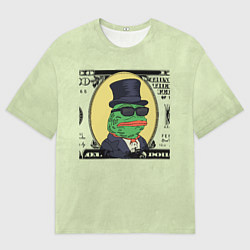 Футболка оверсайз мужская Pepe is the main cryptocurrency, цвет: 3D-принт