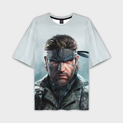 Мужская футболка оверсайз Snake Solid - metal gear