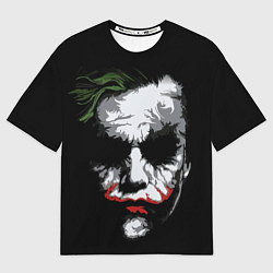 Мужская футболка оверсайз Joker - хит леджер