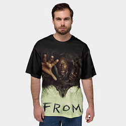 Футболка оверсайз мужская Извне сериал ужастик, цвет: 3D-принт — фото 2