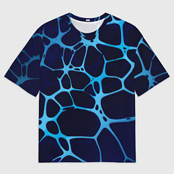Футболка оверсайз мужская Aqua - абстракция, цвет: 3D-принт